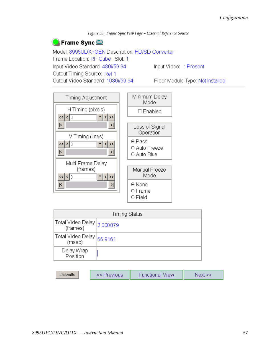 Grass Valley 8995DNC v.1.3.0 User Manual | Page 57 / 140