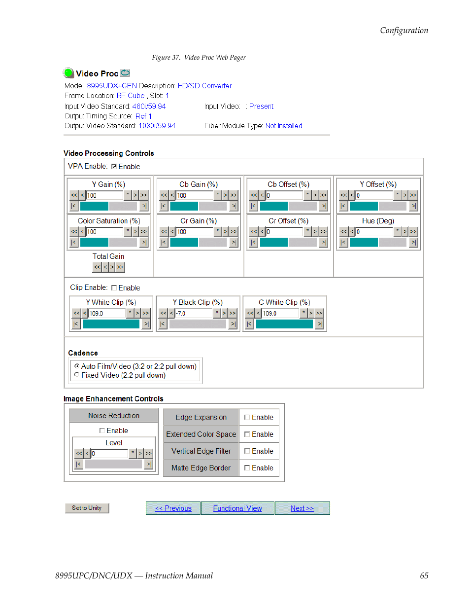 Grass Valley 8995DNC v.1.3.0 User Manual | Page 65 / 140
