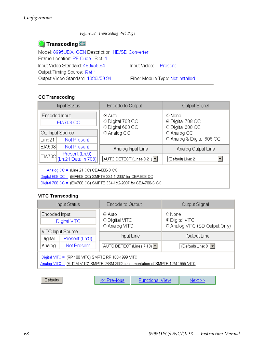 Ample in | Grass Valley 8995DNC v.1.3.0 User Manual | Page 68 / 140