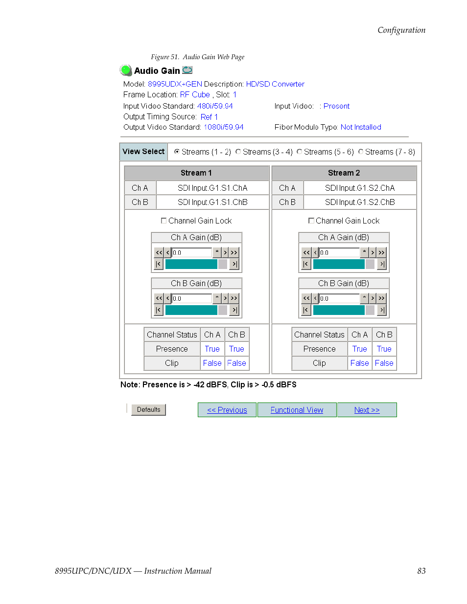 Grass Valley 8995DNC v.1.3.0 User Manual | Page 83 / 140