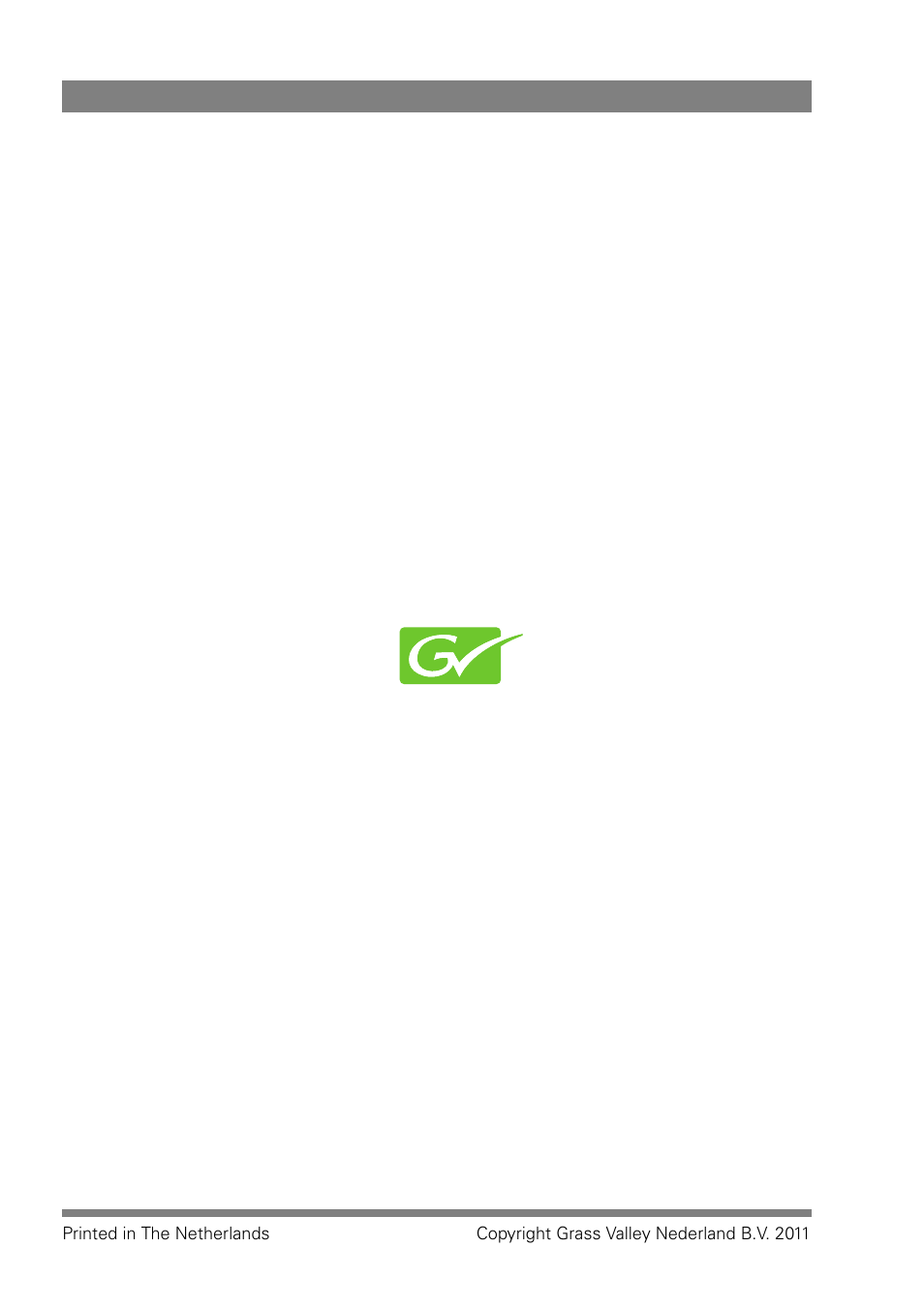 Grass Valley LDK 5309 User Manual | Page 44 / 44