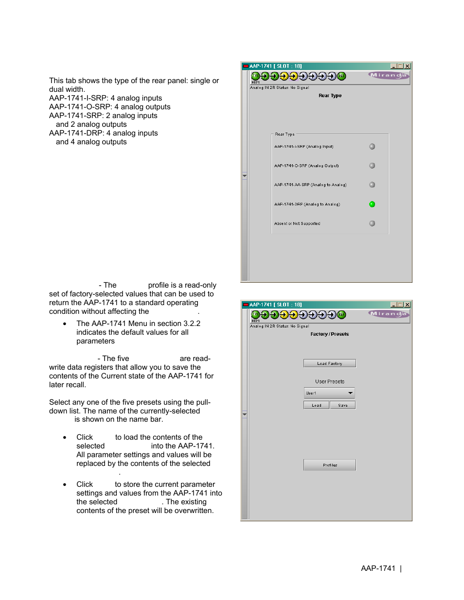 Grass Valley AAP-1741 User Manual | Page 29 / 33