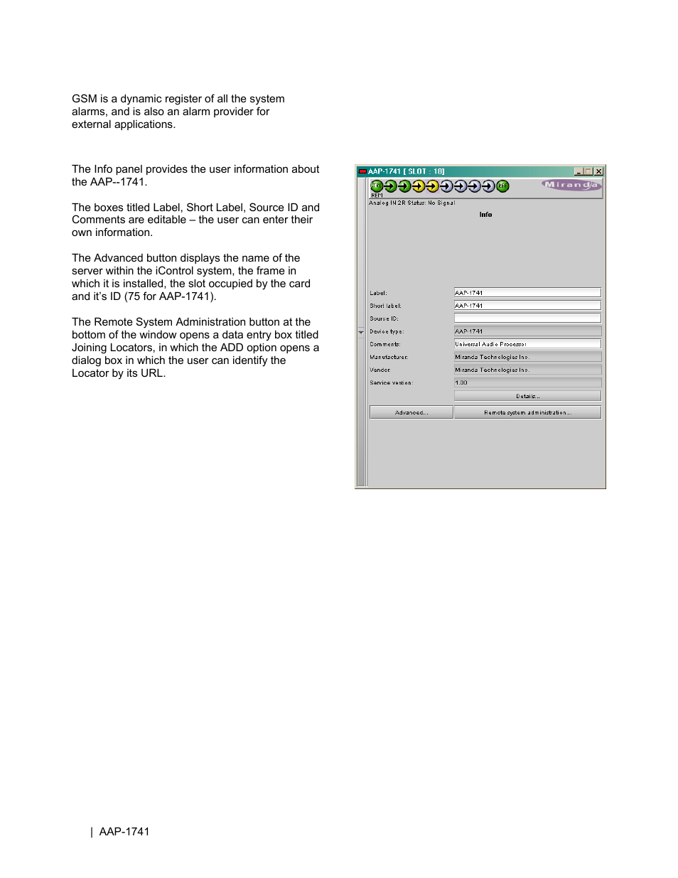 Grass Valley AAP-1741 User Manual | Page 32 / 33
