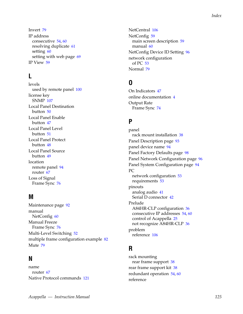 Grass Valley Acappella v.3.2.4 User Manual | Page 125 / 128