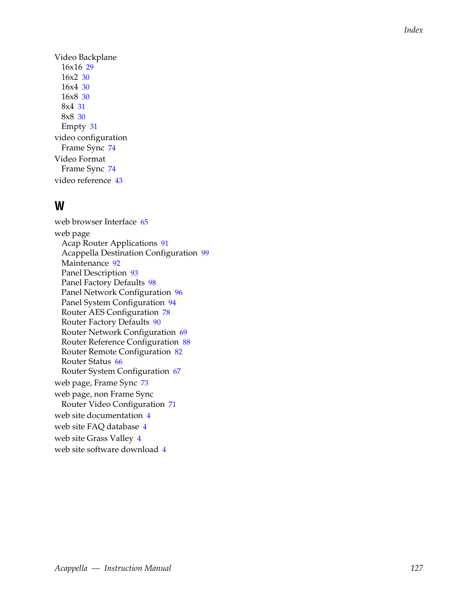 Grass Valley Acappella v.3.2.4 User Manual | Page 127 / 128