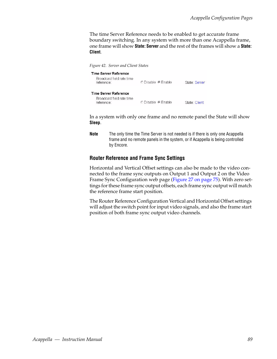 Grass Valley Acappella v.3.2.4 User Manual | Page 89 / 128