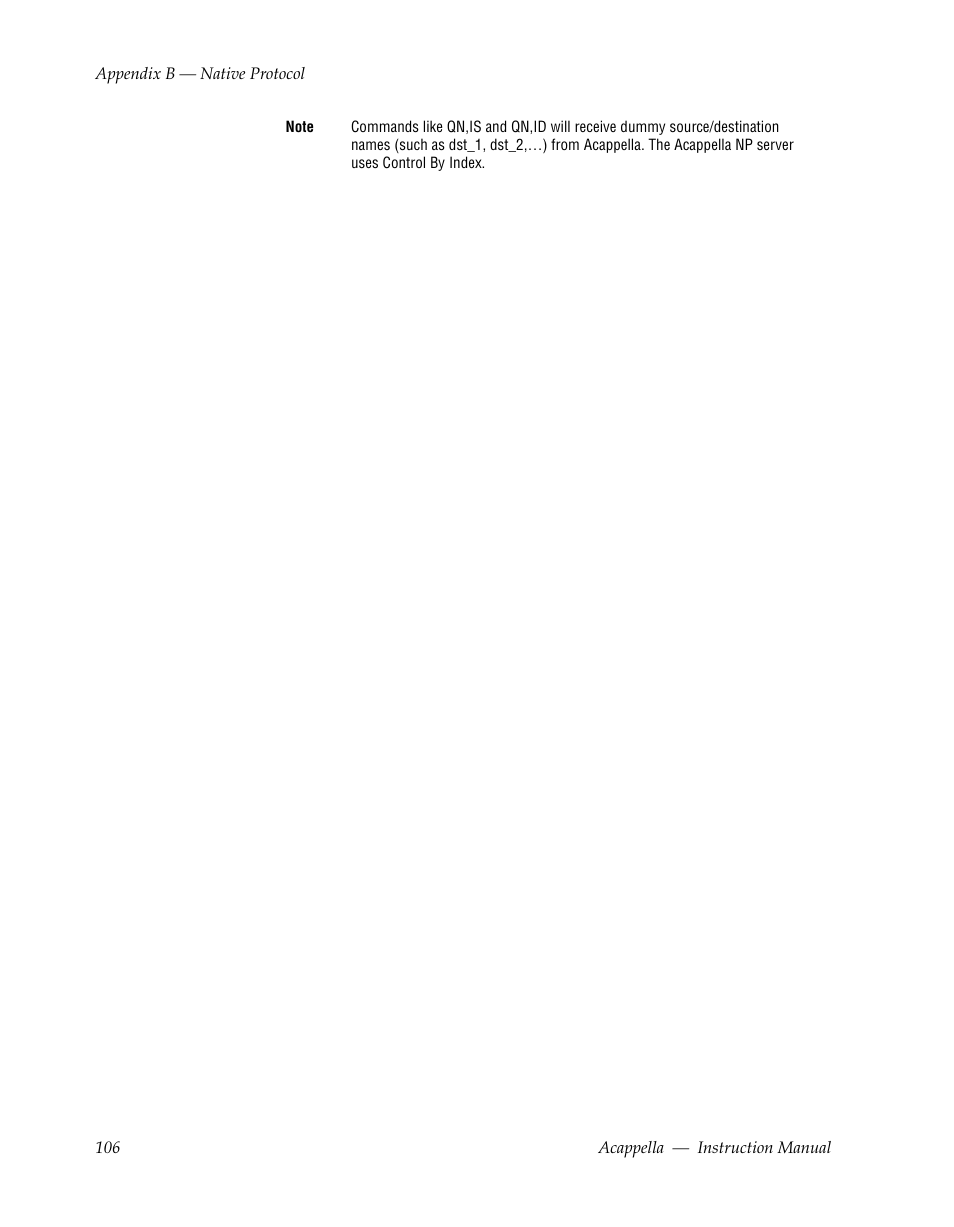 Grass Valley Acappella v.3.1.0 User Manual | Page 106 / 110