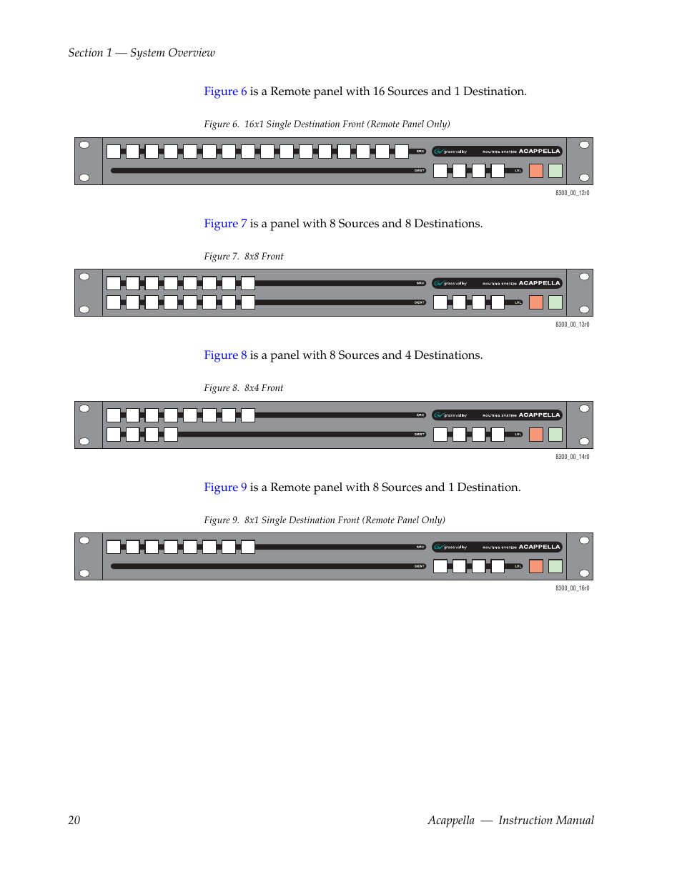 Grass Valley Acappella v.3.1.0 User Manual | Page 20 / 110