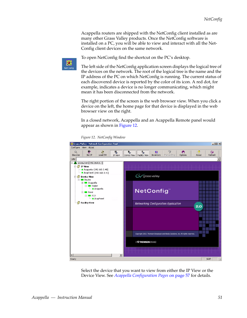Grass Valley Acappella v.3.1.0 User Manual | Page 51 / 110