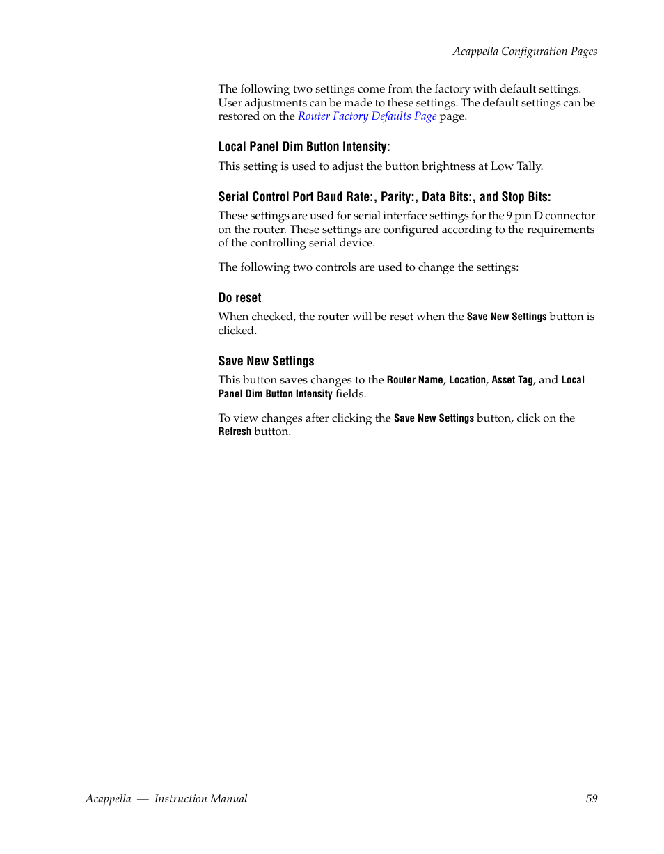 Grass Valley Acappella v.3.1.0 User Manual | Page 59 / 110