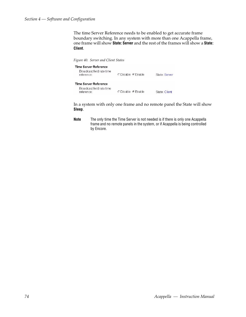 Grass Valley Acappella v.3.1.0 User Manual | Page 74 / 110