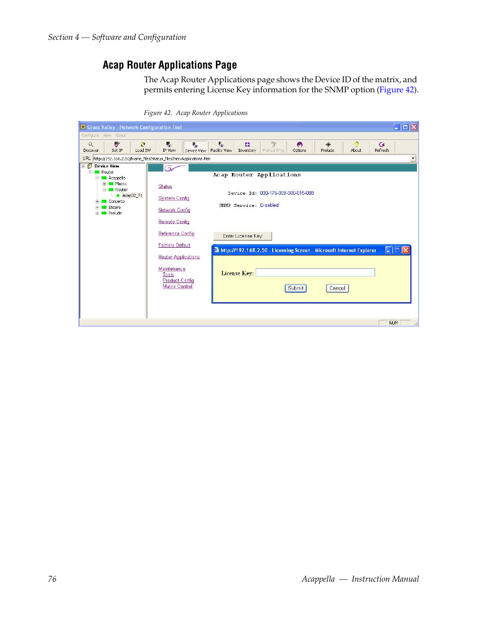 Grass Valley Acappella v.3.1.0 User Manual | Page 76 / 110