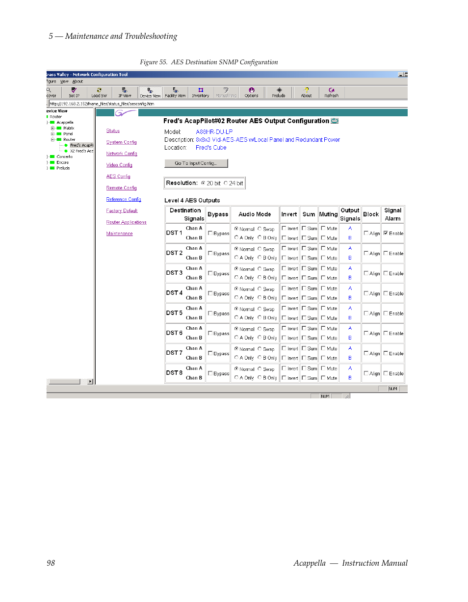 Grass Valley Acappella v.3.1.0 User Manual | Page 98 / 110