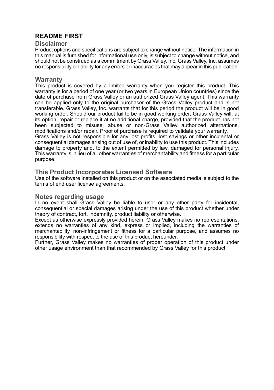 Grass Valley ADVC G4 User Manual | Page 6 / 26