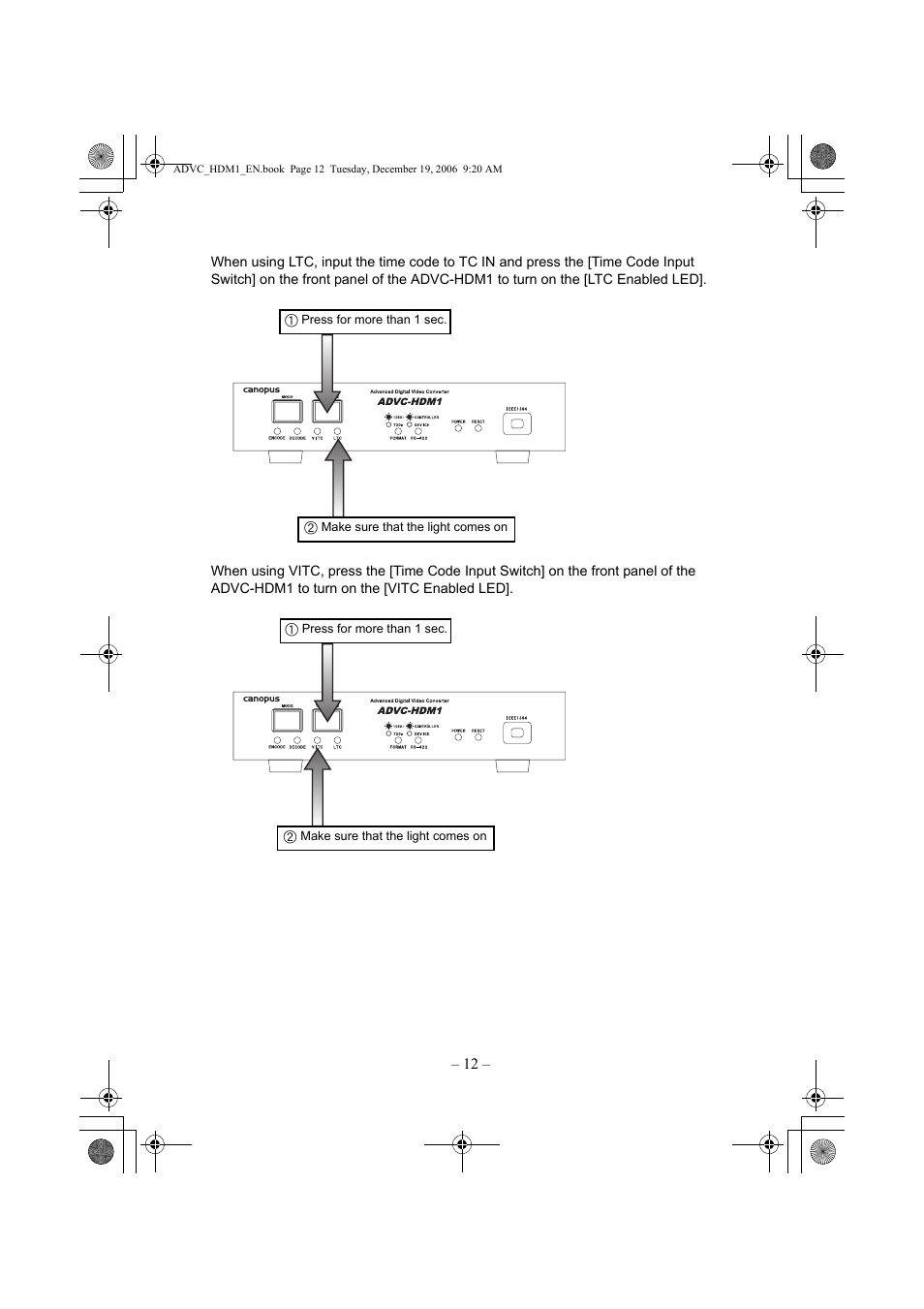 Grass Valley ADVC-HDM1 User Manual | Page 15 / 28