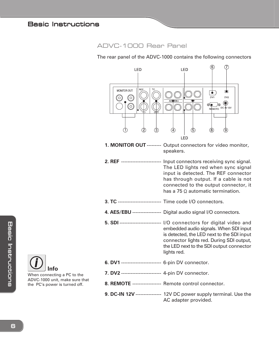 Grass Valley ADVC-1000 User Manual | Page 14 / 44