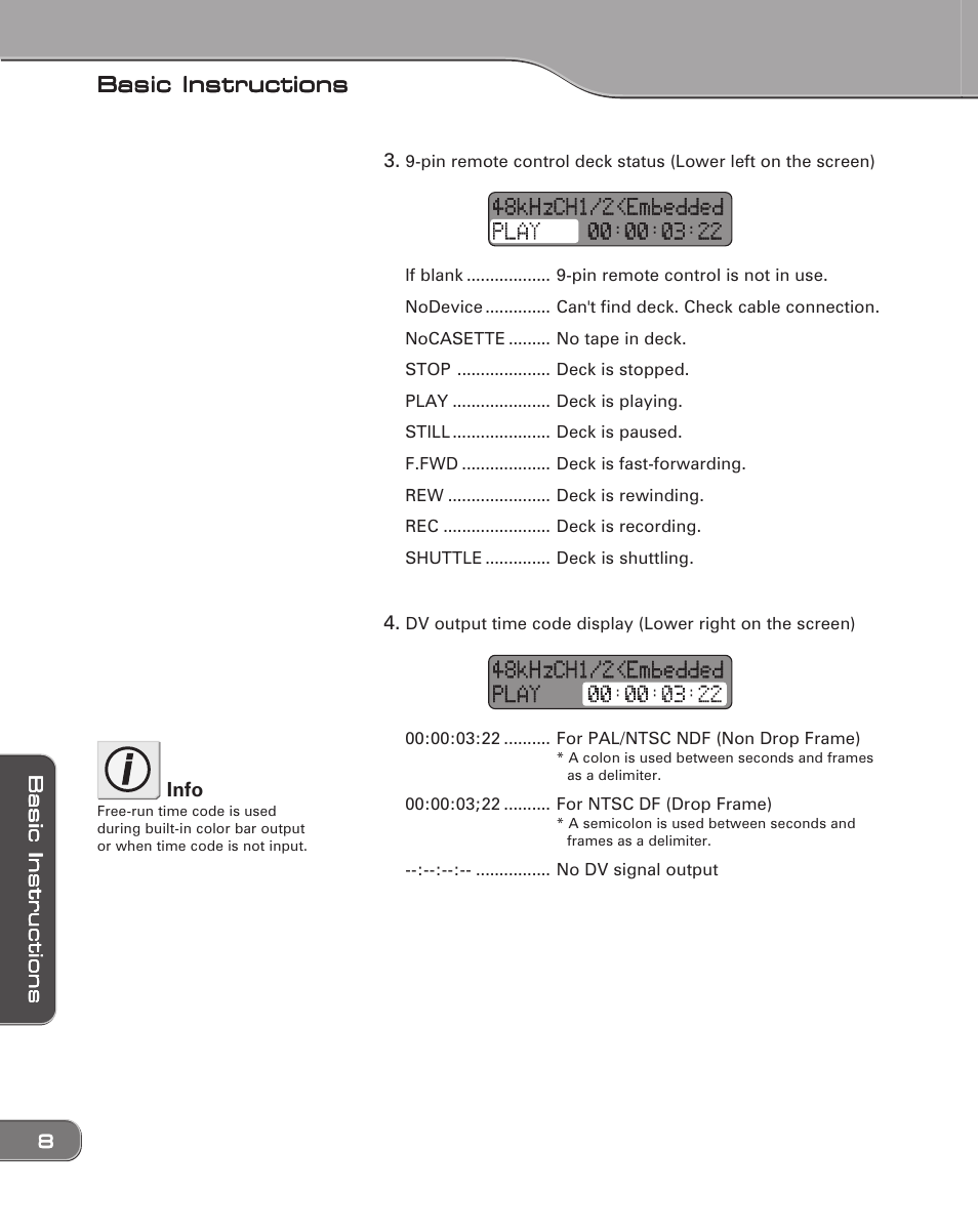 Basic instructions | Grass Valley ADVC-1000 User Manual | Page 16 / 44