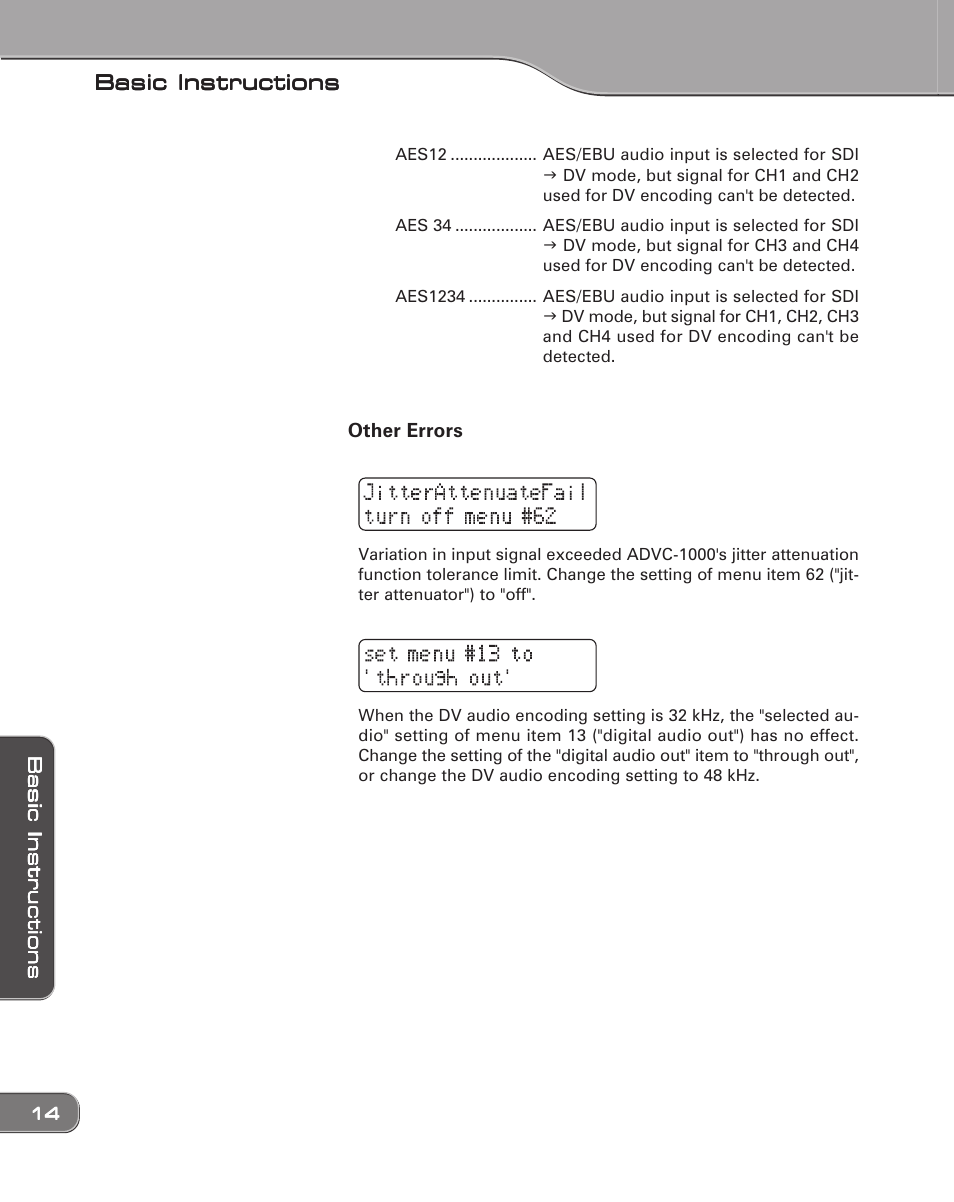 Grass Valley ADVC-1000 User Manual | Page 22 / 44