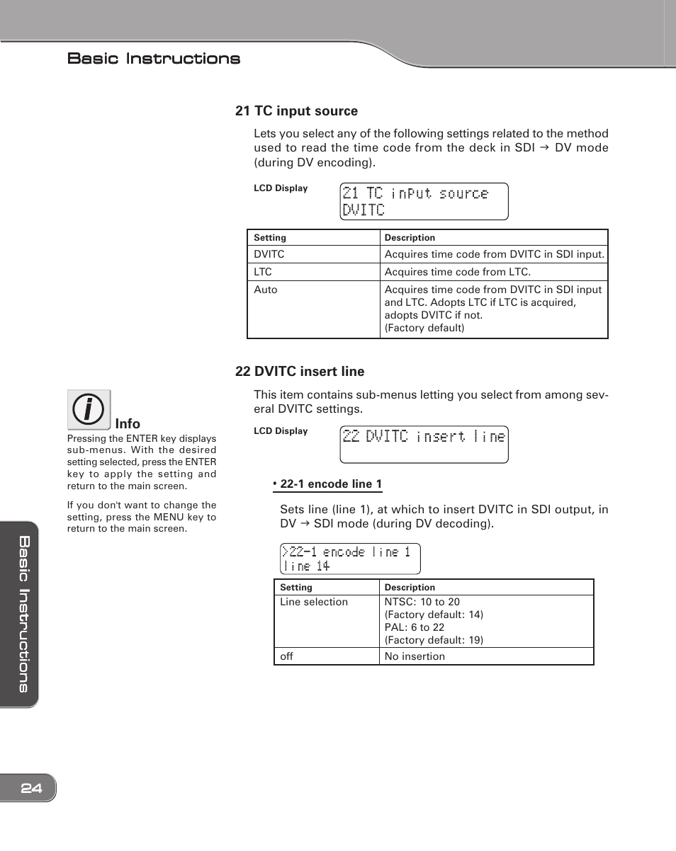 Basic instructions | Grass Valley ADVC-1000 User Manual | Page 32 / 44