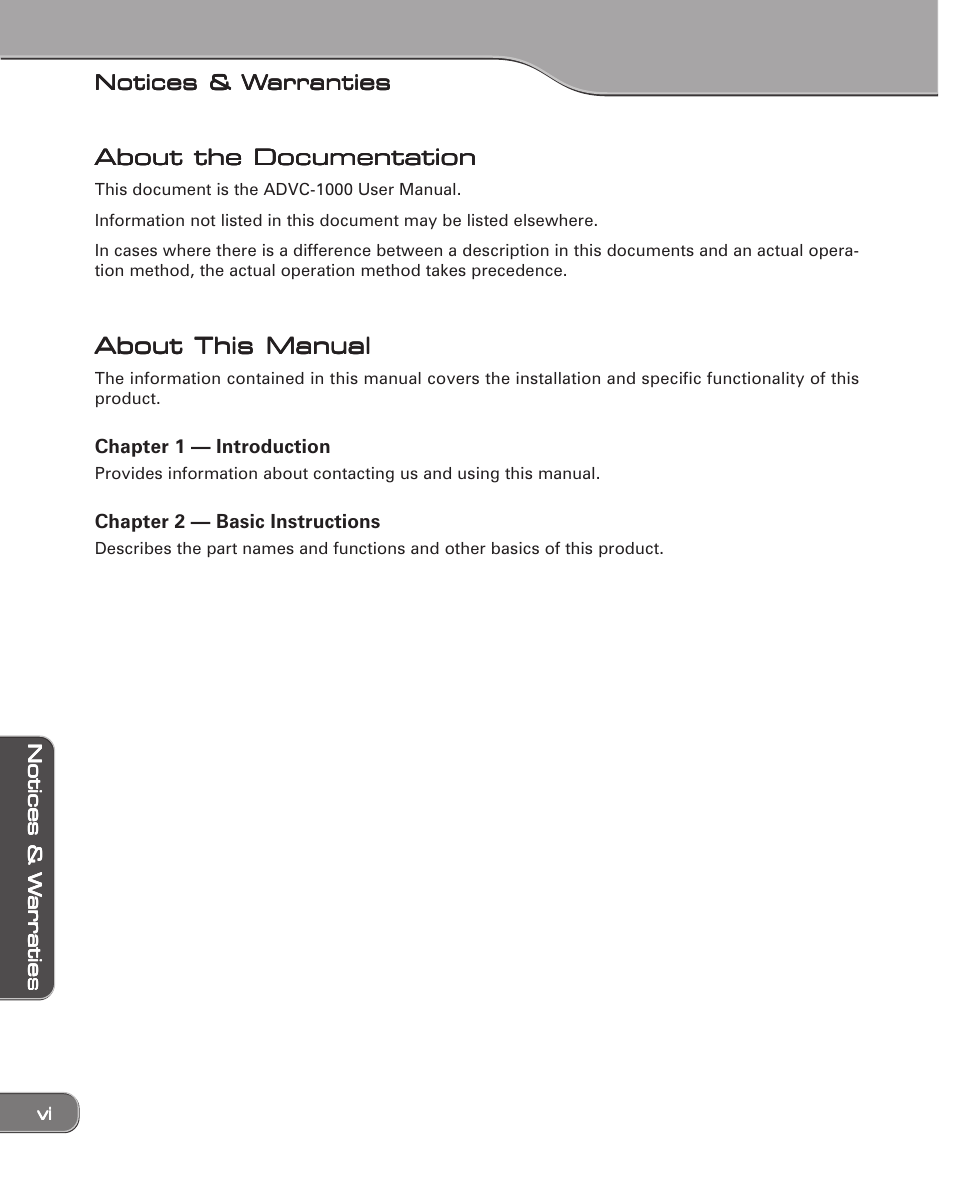 Grass Valley ADVC-1000 User Manual | Page 6 / 44