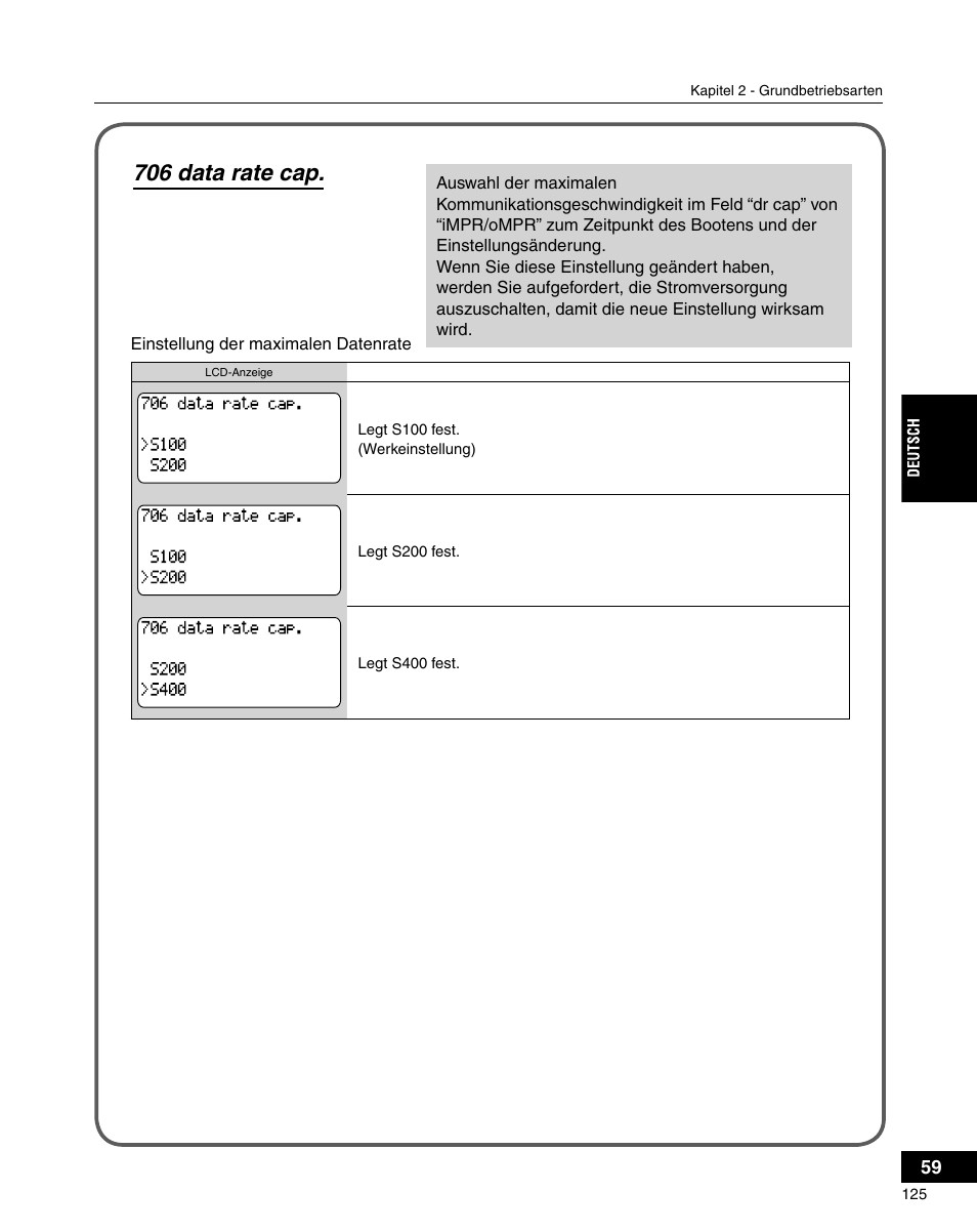 706 data rate cap | Grass Valley ADVC-3000 User Manual | Page 123 / 192