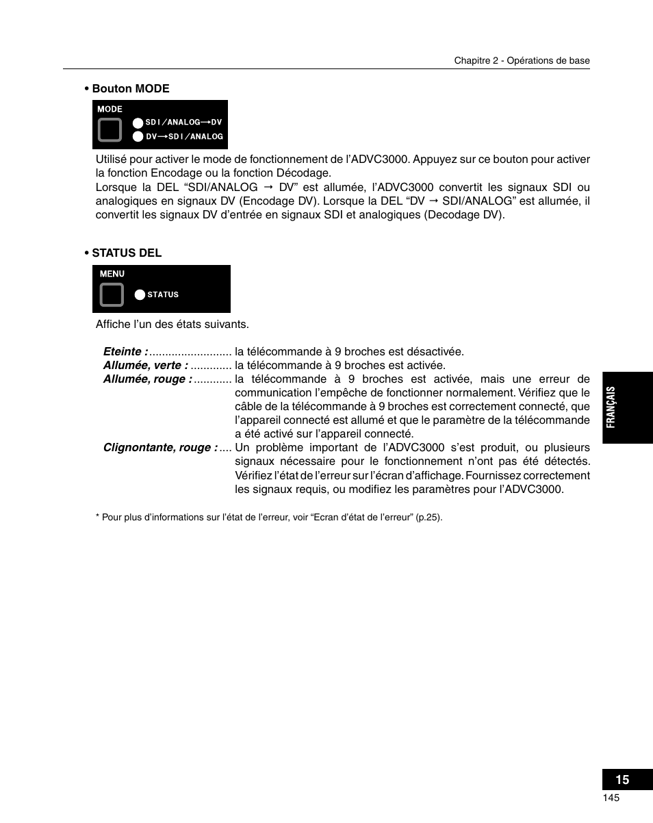 Grass Valley ADVC-3000 User Manual | Page 143 / 192