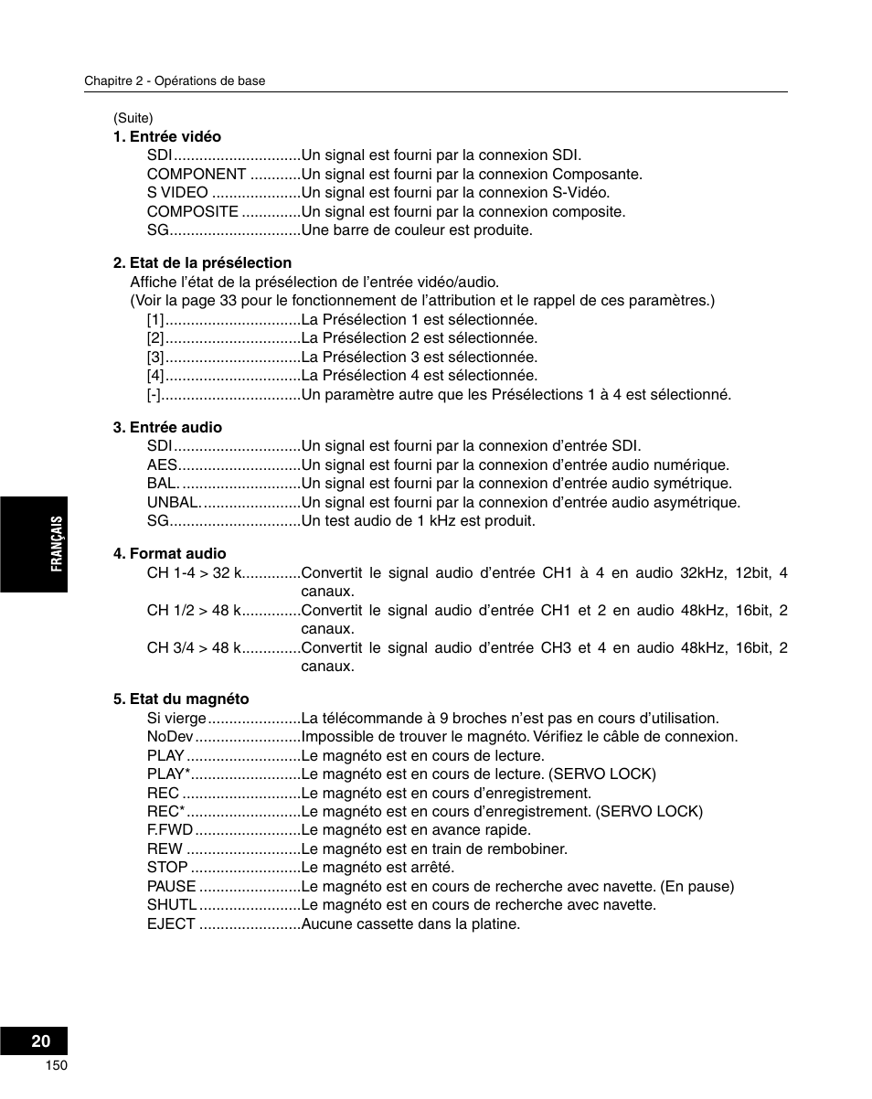 Grass Valley ADVC-3000 User Manual | Page 148 / 192