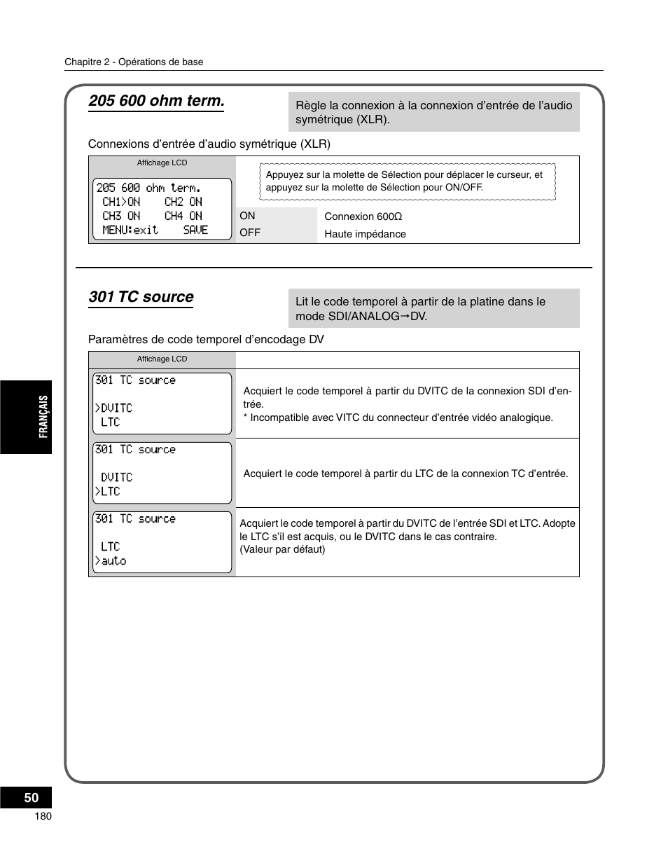 301 tc source | Grass Valley ADVC-3000 User Manual | Page 178 / 192