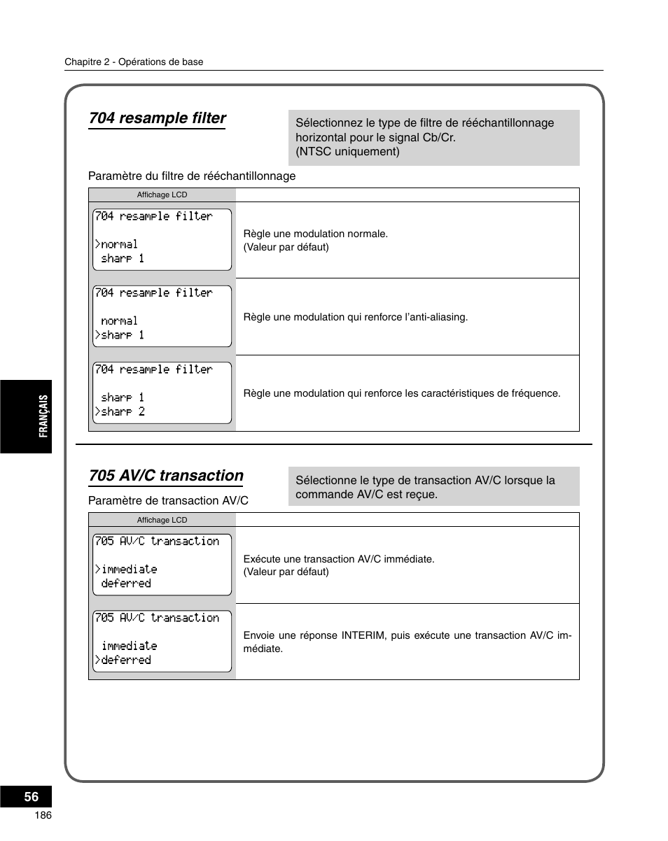 704 resample fi lter, 705 av/c transaction | Grass Valley ADVC-3000 User Manual | Page 184 / 192