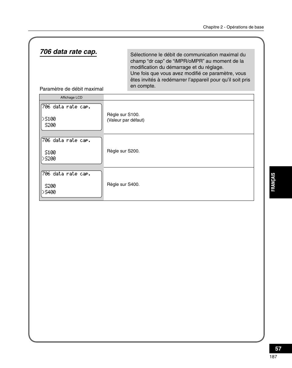 706 data rate cap | Grass Valley ADVC-3000 User Manual | Page 185 / 192