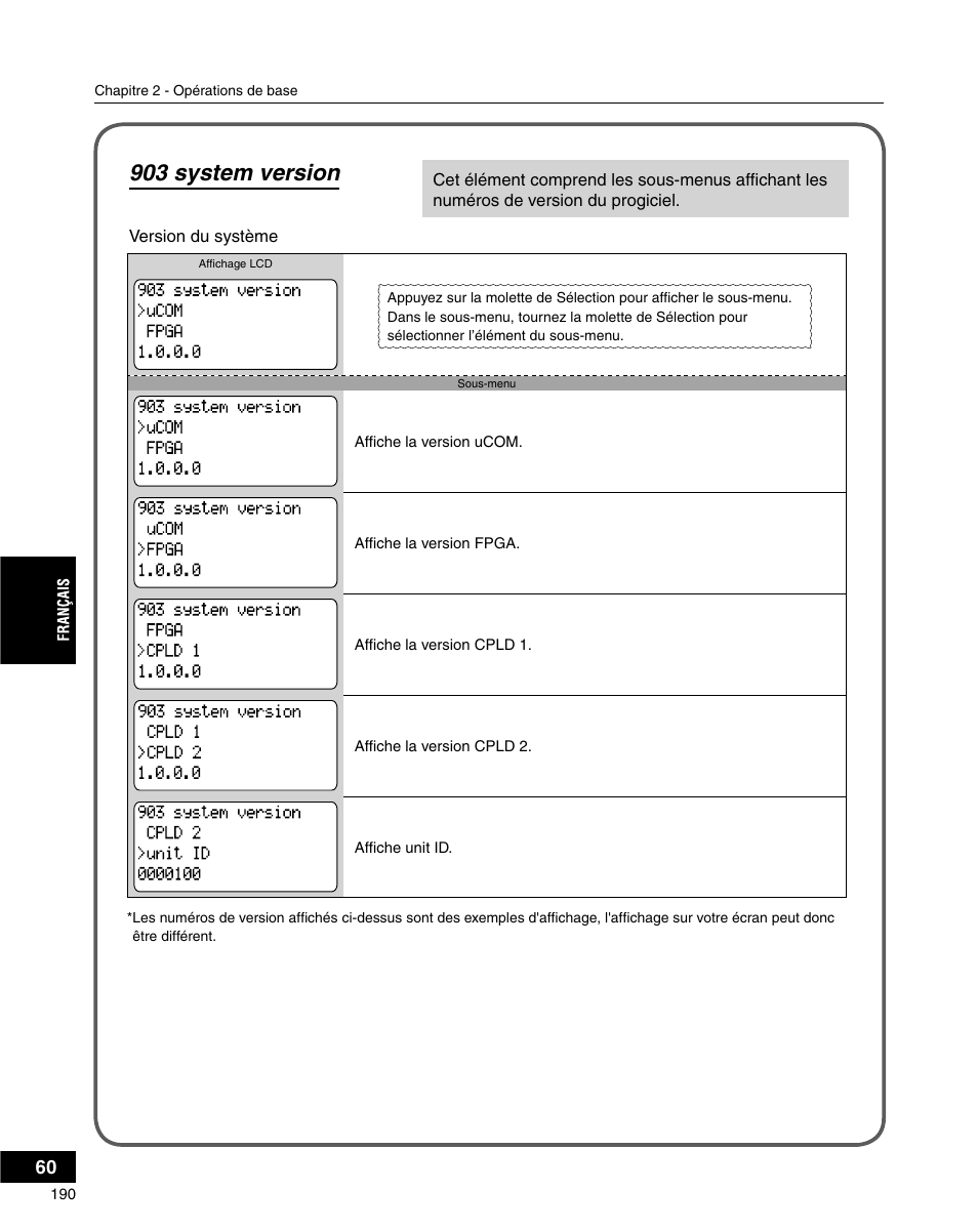 903 system version | Grass Valley ADVC-3000 User Manual | Page 188 / 192