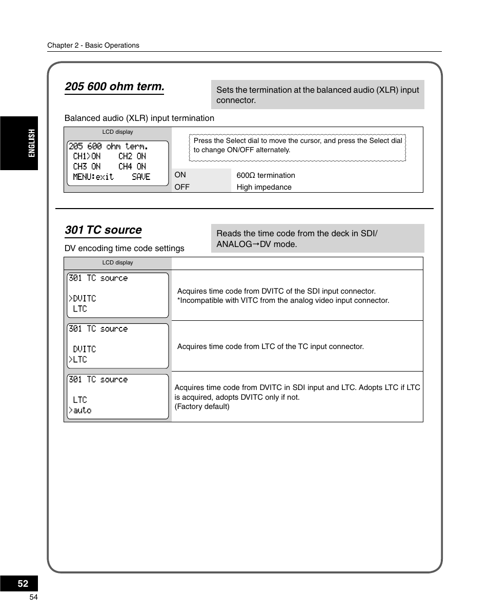 301 tc source | Grass Valley ADVC-3000 User Manual | Page 52 / 192