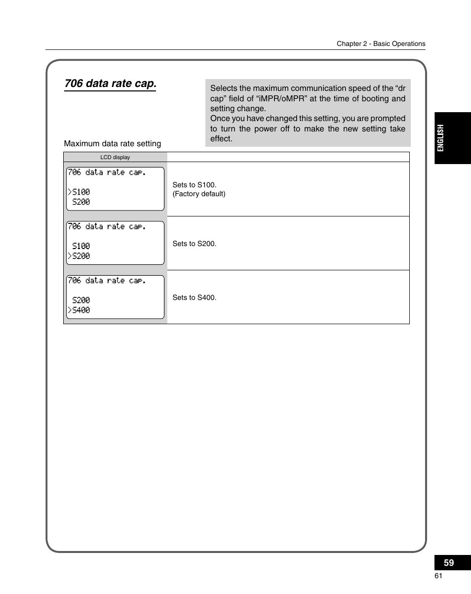706 data rate cap | Grass Valley ADVC-3000 User Manual | Page 59 / 192