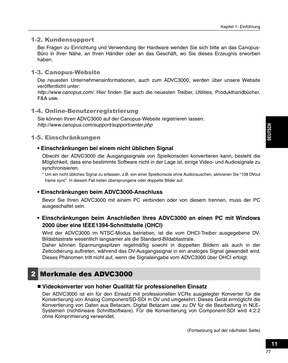 Grass Valley ADVC-3000 User Manual | Page 75 / 192