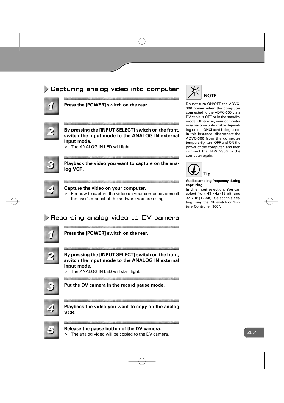 Grass Valley ADVC-300 User Manual | Page 47 / 52