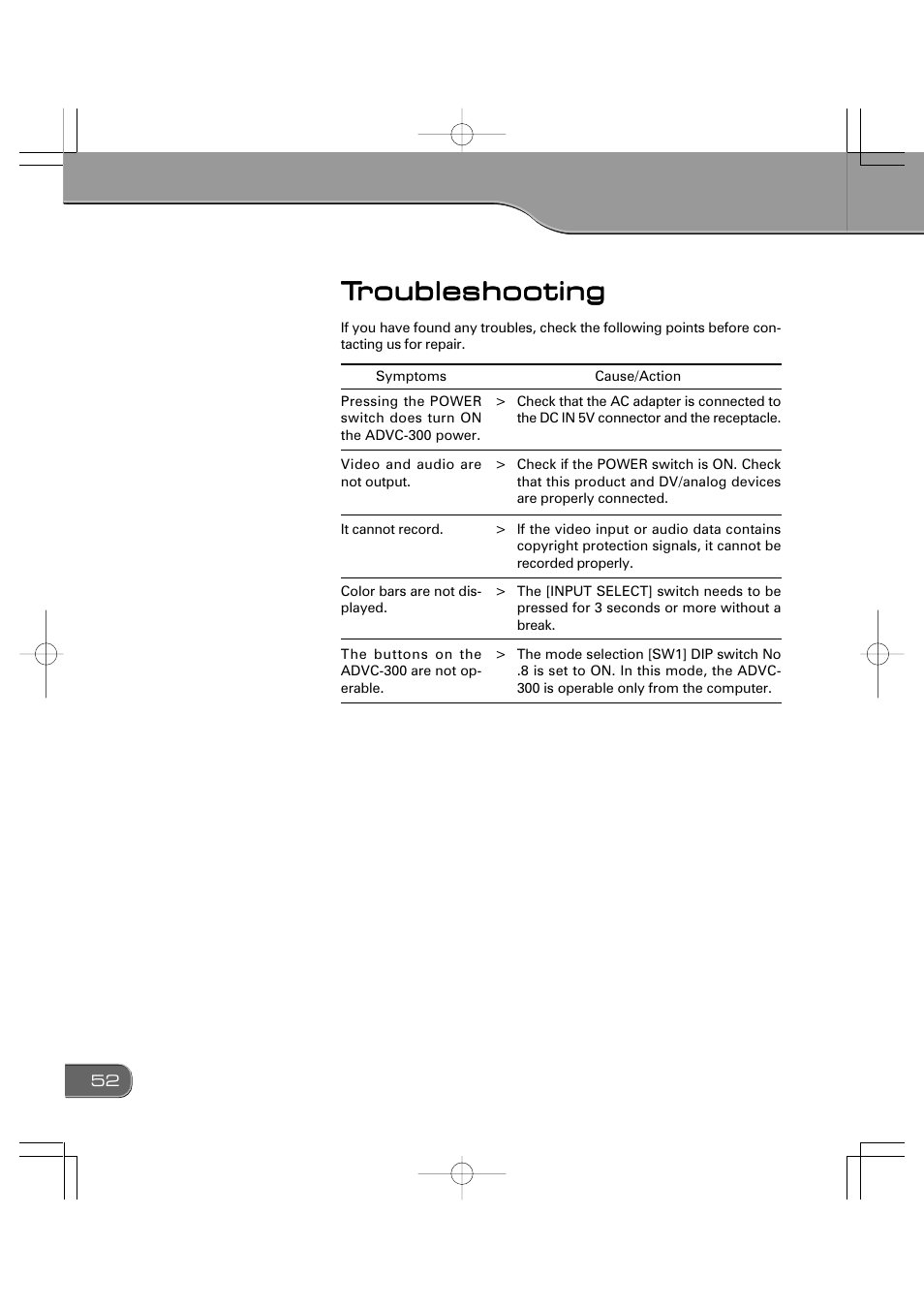 Grass Valley ADVC-300 User Manual | Page 52 / 52