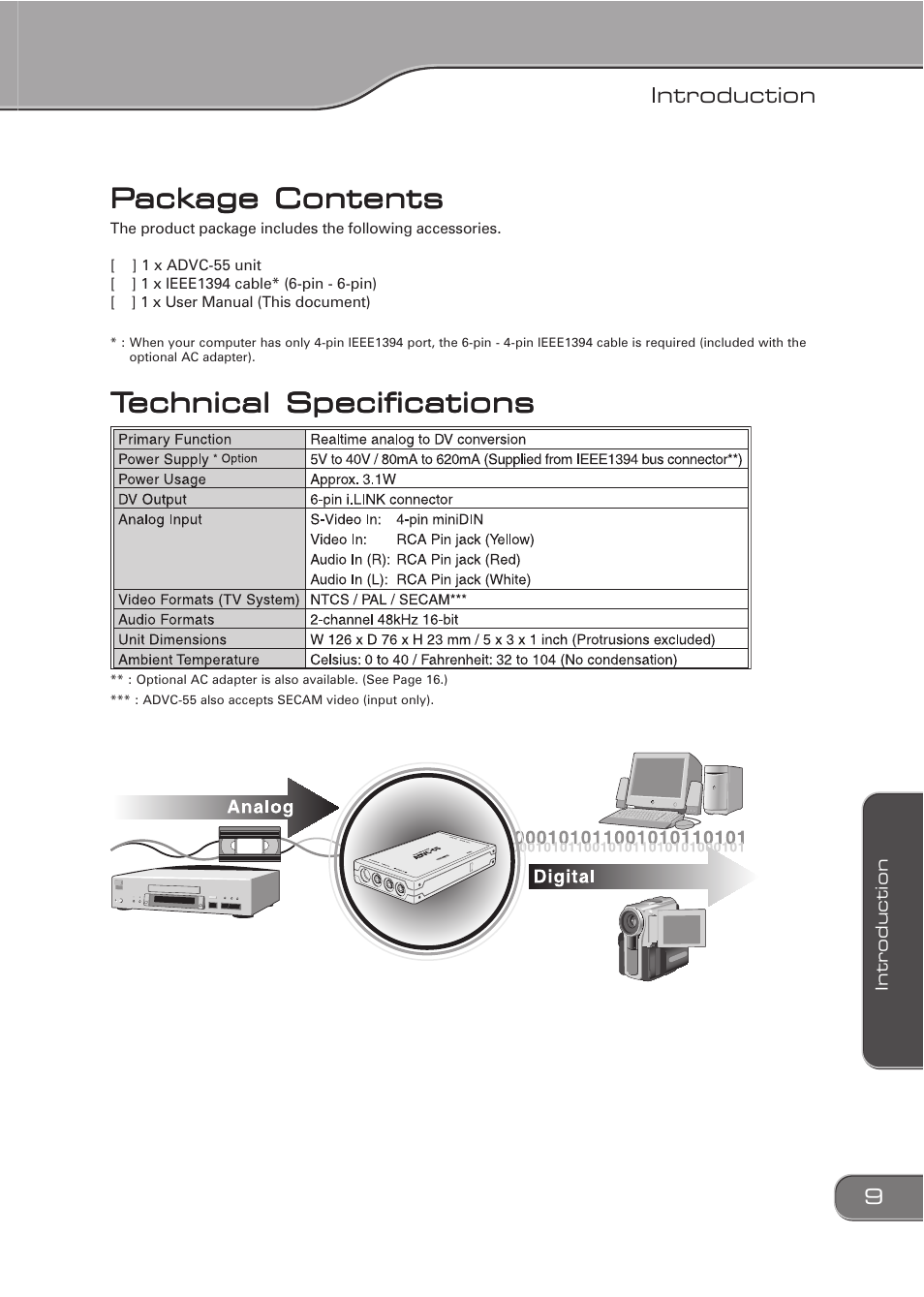 Grass Valley ADVC-55 User Manual | Page 9 / 20