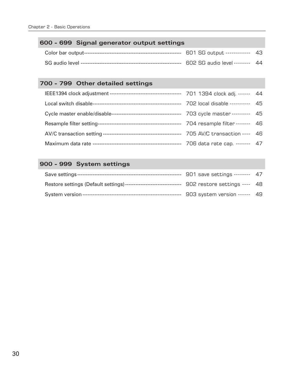 Grass Valley ADVC-700 User Manual | Page 30 / 52