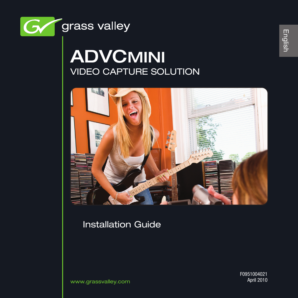 Grass Valley ADVCmini User Manual | 14 pages