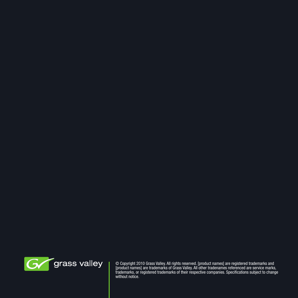 Grass Valley ADVCmini User Manual | Page 14 / 14