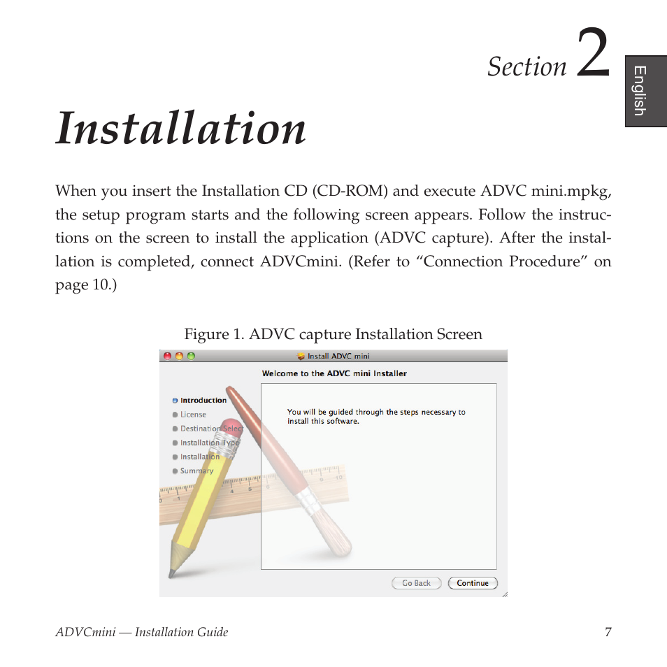 Installation | Grass Valley ADVCmini User Manual | Page 7 / 14