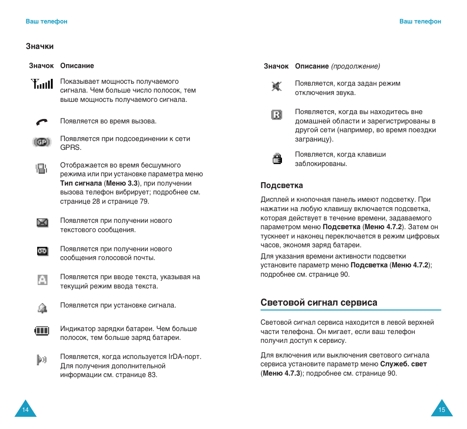 Л‚въу‚уи тл„м‡о тв‚лт | Samsung SGH-C100 User Manual | Page 9 / 82