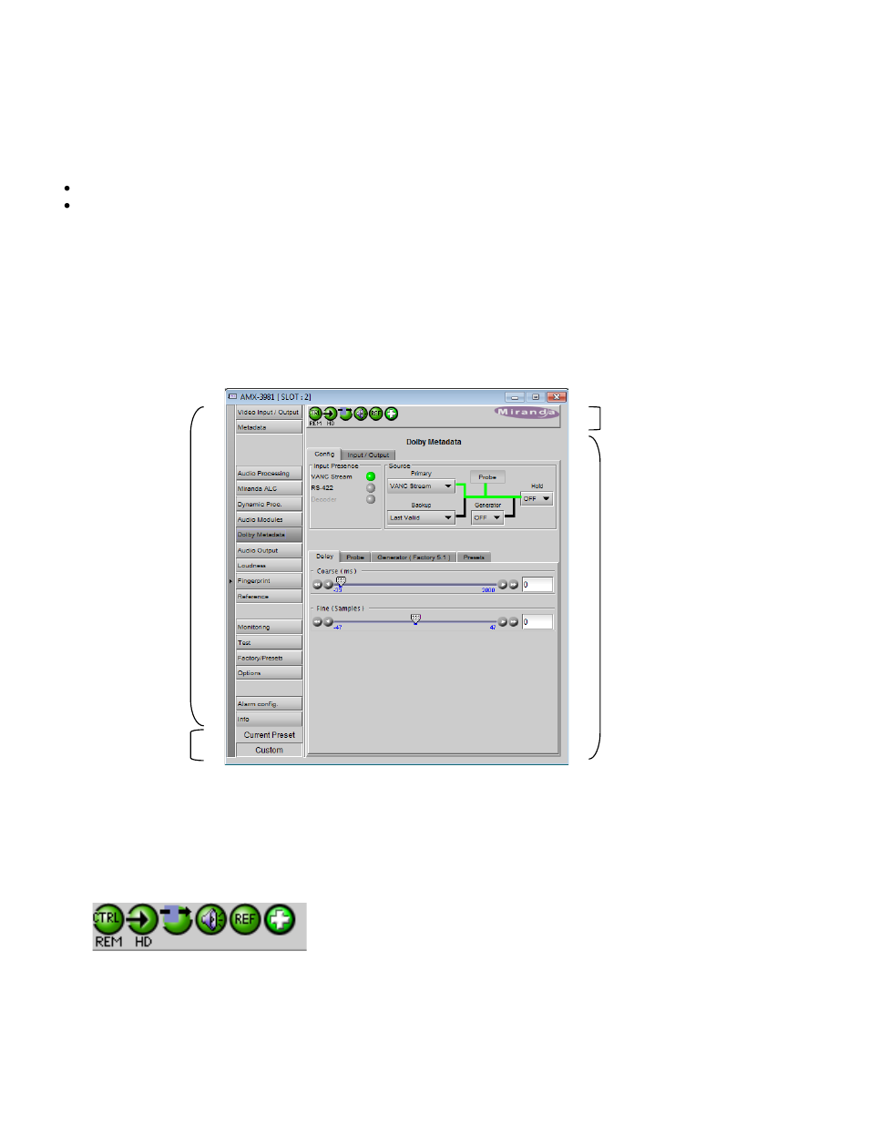 5 remote control using icontrol, 1 the icontrol graphic interface window, N 5) | Grass Valley AMX-3981 2014 User Manual | Page 18 / 118