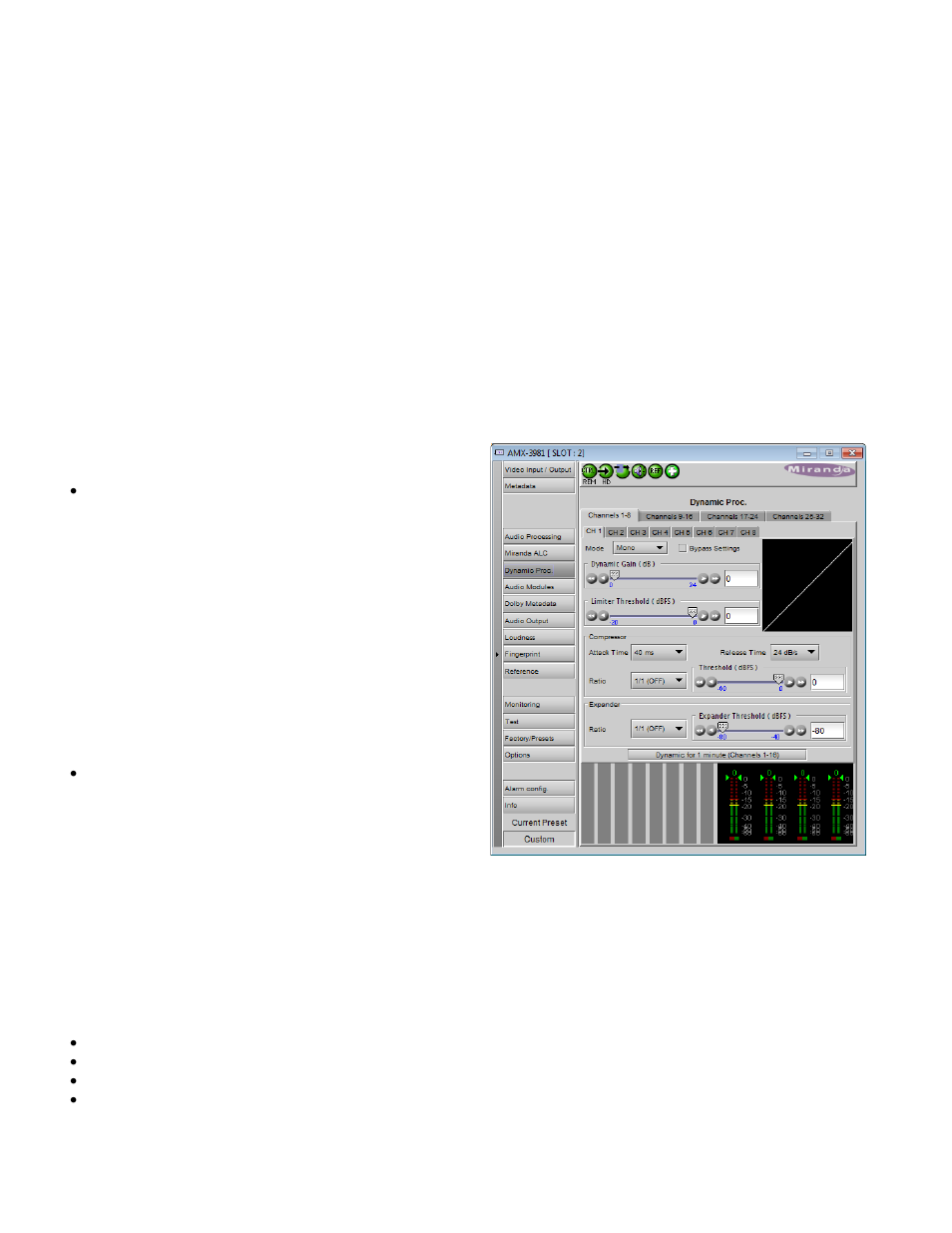 6 dynamic processing panel | Grass Valley AMX-3981 2014 User Manual | Page 40 / 118