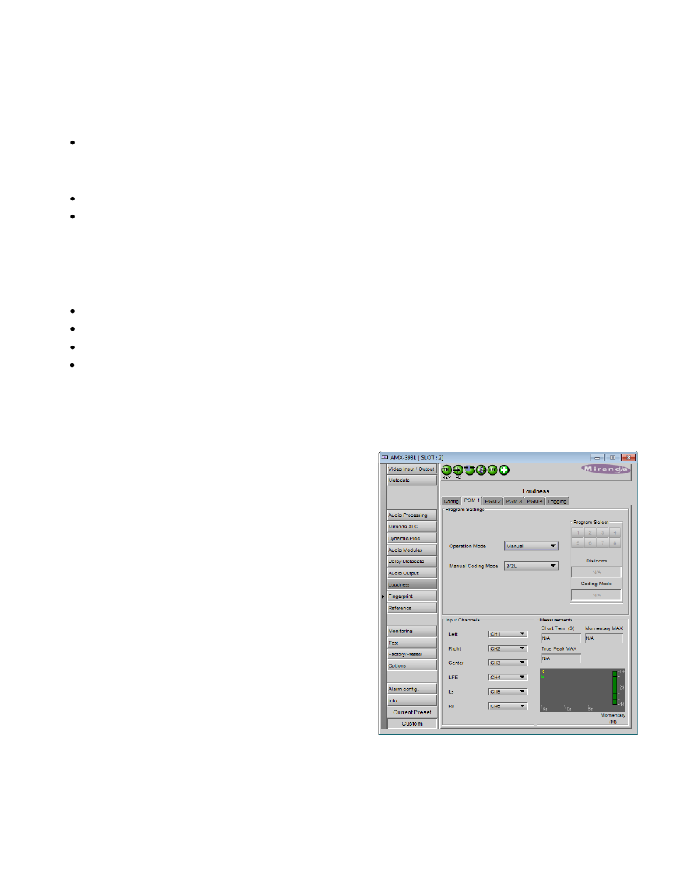 2 loudness | pgm panel | Grass Valley AMX-3981 2014 User Manual | Page 55 / 118