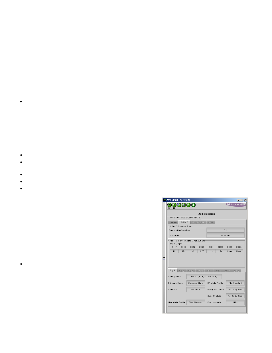 2 dolby e tab | Grass Valley AMX-3981 2014 User Manual | Page 78 / 118