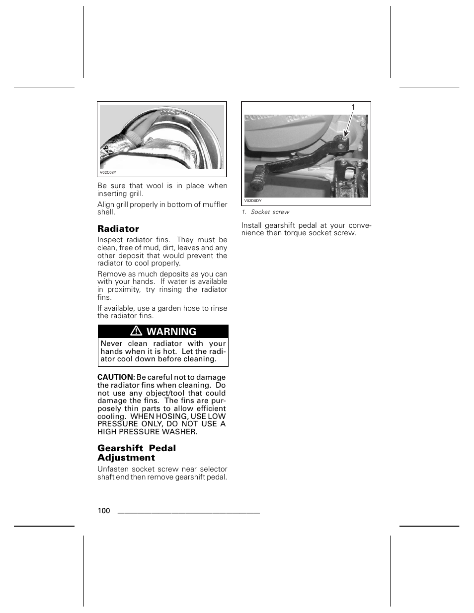 Can-Am BOMBARDIER DS650 User Manual | Page 102 / 136