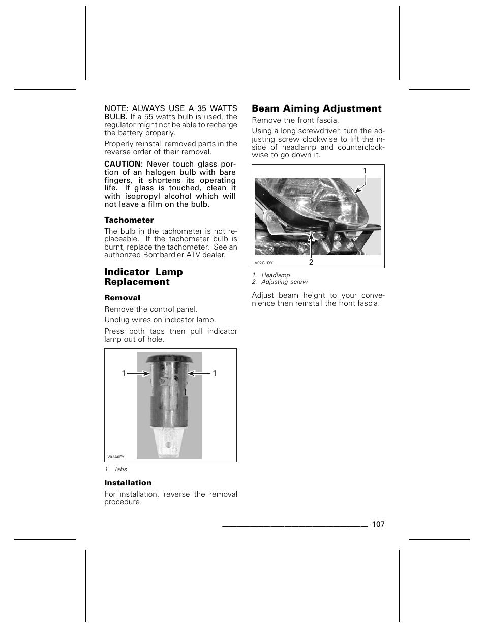 Can-Am BOMBARDIER DS650 User Manual | Page 109 / 136