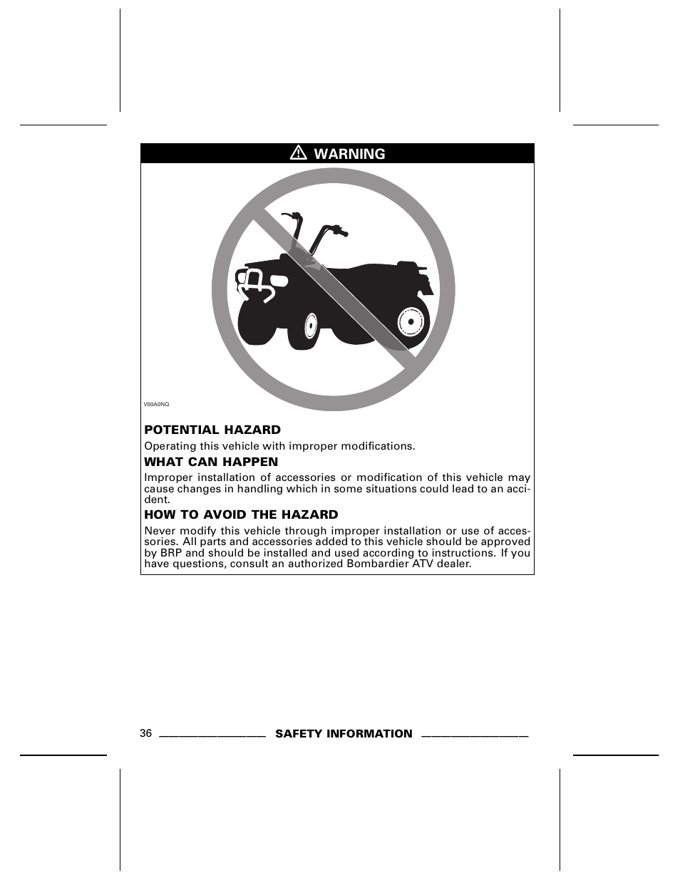 Can-Am BOMBARDIER DS650 User Manual | Page 38 / 136