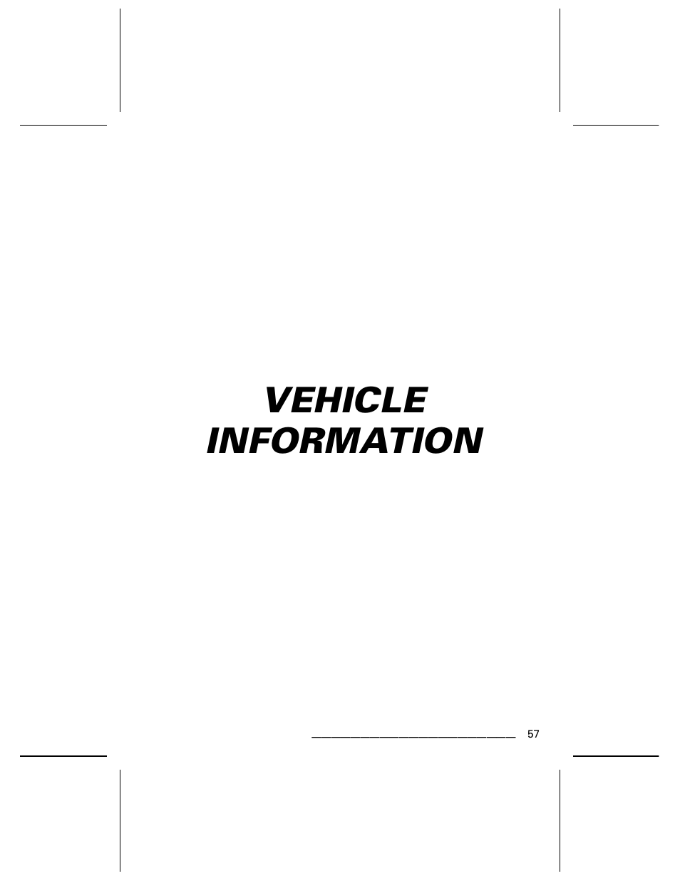 Vehicle information | Can-Am BOMBARDIER DS650 User Manual | Page 59 / 136